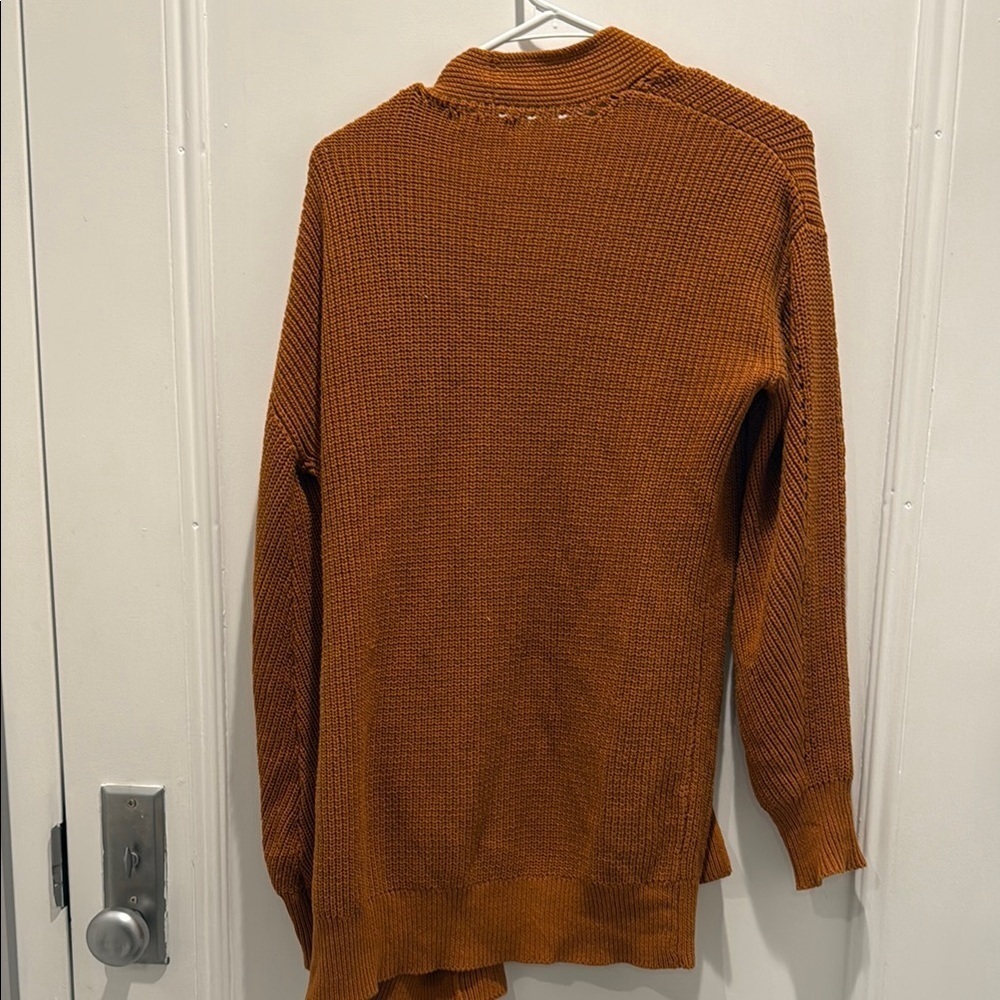 BP Brown Cardigan Sweater Open Front Knit - Picture 3 of 3